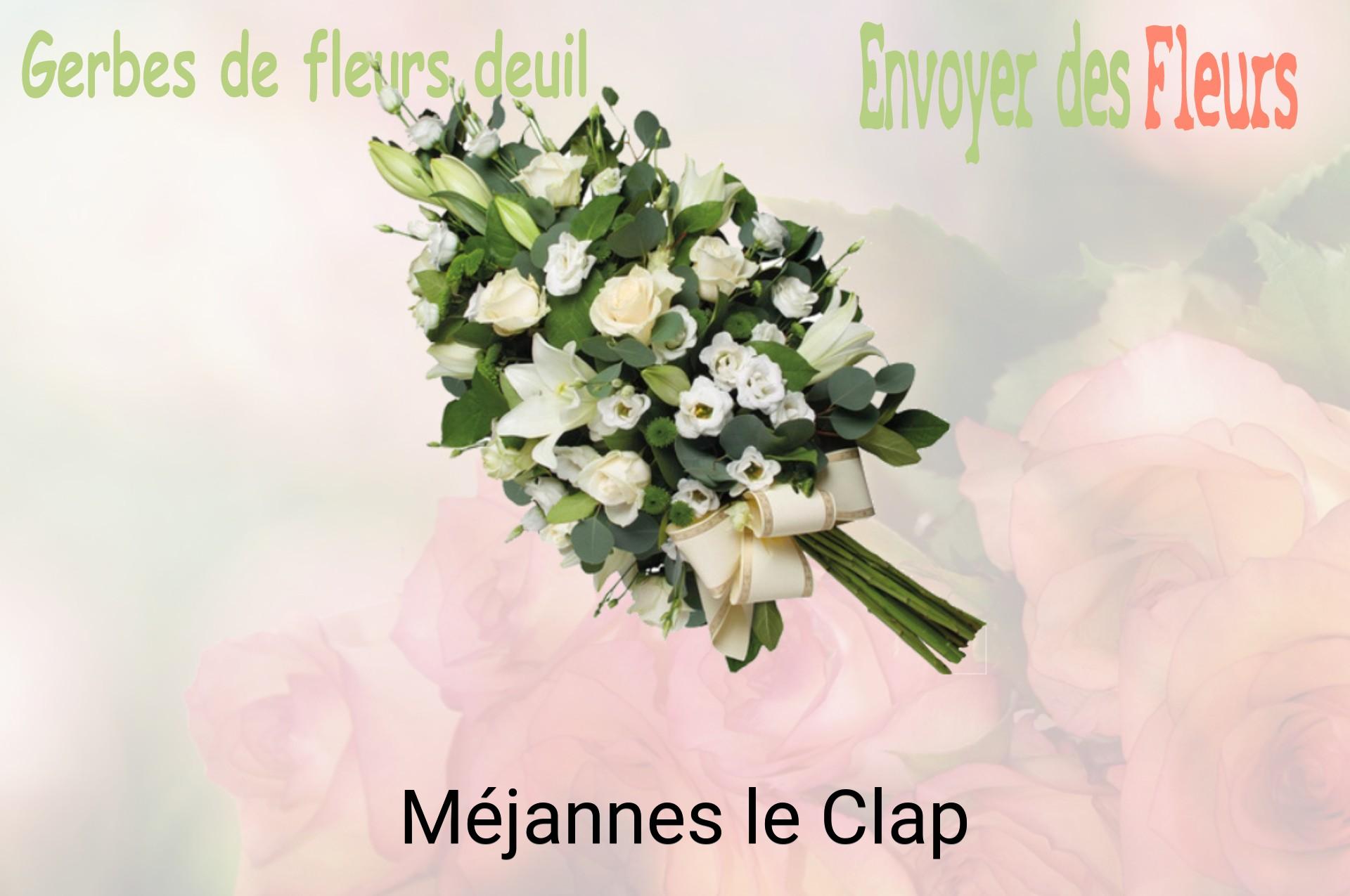 Gerbe de fleurs de deuil livrée à Méjannes-le-Clap
